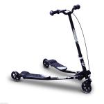 HOMCOM Patinete Scooter de 3 Ruedas Plegable Scooter de Oscilación de Reductor para Niños +4 Años con Freno Manillar Ajustable Carga 60kg Negro(c-1)