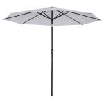 Outsunny Parasol Grande de Jardín Desmontable Ángulo Regulable y Manivela de Apertura Fácil 300x245cm Verde(c-4)