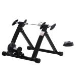 HOMCOM Rodillo Magnético Bicicleta Rodillo para Ciclismo Plegable de Acero Entrenamiento Capacidad Máx. 135 kg 54.5x47.2x39.1cm Negro(c-2)