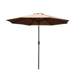 Outsunny Parasol Grande de Jardín Desmontable Ángulo Regulable y Manivela de Apertura Fácil 300x245cm Verde(c-3)