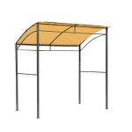 Outsunny Pérgola de Aluminio Gazebo Cenador 3x3m para Jardín Patio o Terraza con Techo Retráctil Tela Poliéster Resistente a Agua y UV(c-5)