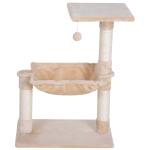 PawHut Rascador para Gatos Árbol Rascador Grande Centro de Actividad Plataforma 2 Caseta Sisal Natural 60x40x92cm(c-4)