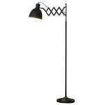 HOMCOM Lámpara de Pie Ajustable en Altura de 130-180 cm con Interruptor de Pie Necesaria Bombilla E27 Máx. 40 W Excluida y Pantalla Giratoria 360° Dormitorio Blanco(c-1)