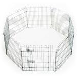 PawHut Parque para Mascotas Valla Corral 8 Vallas 76x63cm + Puerta Entrenamiento Perros(c-3)