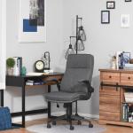 Vinsetto Silla de Oficina Giratoria Silla de Escritorio Ergonómica con Altura Ajustable Reposabrazos y Respaldo Acolchado 66x75x112-122 cm Azul Claro(c-4)
