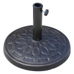 Outsunny Base de Sombrilla Soporte Pie Sombrillas Parasol 4 Sillas 9Kg 45.5x34cm Pedestal Bronce Base de Sombrilla 9Kg 45.5x34cm(c-2)