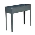Outsunny Huerto Urbano Jardinera Macetero de Madera Arriate de Jardín Rectangular con Patas para Flores Plantas Cultivos 100x36,5x36 cm Marrón(c-1)