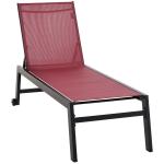 Outsunny Tumbona Multiposiciones de Jardín con Respaldo Reclinable en 5 Posiciones de Aluminio y textilene Carga 160 kg para Patio Terraza 169x65x102 cm Verde(c-1)