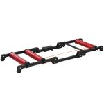 HOMCOM Rodillo Bicicleta Entrenador de Bicicleta Plegable Portátil con Resistencia Magnética Ajustable de 8 Niveles 77x56x47,5 cm Azul(c-2)