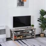 HomCom® Mueble de comedor para TV Soporte de Televisor Armario TV Mesa TV Color Café con Amortiguado 140x40x45cm(c-1)