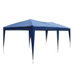 Outsunny Carpa Plegable en Acordeón 5,91x2,97x2,55 m con Toldo Bolsa Transporte Incluida Cenador Gazebo de Acero Tela Oxford Resistente al Agua Color Azul(c-1)