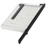 HOMCOM Cortador de Papel A4 Guillotina Profesional para Papelería Fotográfica Capacidad 12 Hojas con Guía Cizalla de Cuchilla 48x26,5x5cm(c-1)