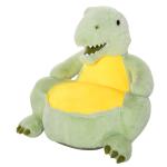 HOMCOM Puff Infantil Diseño de Burrito Sillón para Niños +18 Meses de Franela Asiento Acolchado Alfombra Antideslizante para Dormitorio Sala de Juegos 60x55x60 cm Gris(c-1)