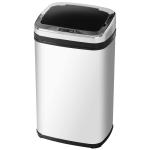 HOMCOM Cubo de Basura con Apertura a Pedal Basurero Automático Cierre Interno Extraíble con Volumen de 30 L Acero Inoxidable Ф29,2x62,9cm(c-1)