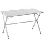 Outsunny Mesa de Camping Plegable y Convertible con Altura Regulable - Color Blanco - Aluminio y MDF - 120x60x54-70cm(c-3)