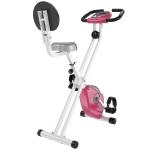 HOMCOM Bicicleta Estática para Ejercicios Profesional Bicicleta Vertical Plegable de Forma X con 8 Niveles Resistencia Magnética Asiento con Altura Ajustable Acero 43x97x109 cm Verde(c-3)
