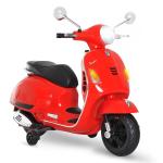 HOMCOM Moto Eléctrica Infantil Coche Triciclo Vespa Scooter Eléctrico a Batería con Luz MP3 USB Bocina para Niños Más de 3 Años Carga 25kg(c-1)
