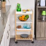 HOMCOM carrito auxiliar cocina con Ruedas Isla de Cocina Multiusos con Cajones Botellero Armarios Cerrados y Estante Cajón Blanco 113x45x89cm(c-2)