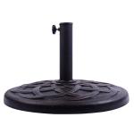 Base de Sombrilla tipo Soporte de Pie para Parasol - Color Bronce - Resina - 44x44x33 cm(c-1)