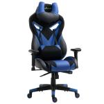 Vinsetto Silla Gaming Ergonómica Silla de Juegos Giratoria con Altura Ajustable Reposabrazos Regulable Reposacabezas y Cojín Lumbar Extraíbles 70x71x125-133 cm Blanco(c-2)