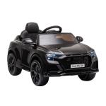 HOMCOM Coche Eléctrico Infantil +3 Años Licencia Audi RS Q8 con Batería 6V Mando a Distancia Música MP3 Bocina y Luces Velocidad Máx. 3km/h 101x62x51 cm Negro(c-1)