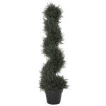 Outsunny Árbol de Ficus Artificial de 145 cm de Altura 756 Hojas con Maceta para Decoración de Hogar Interiores y Exteriores Verde(c-6)