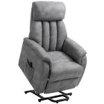 HOMCOM Sillón de Masaje Reclinable hasta 150° Silla para Relajación con 8 Puntos de Masaje Vibrante Función de Calefacción Lumbar Mando a Distancia 90x93x103 cm Negro(c-1)