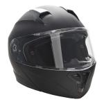HOMCOM Casco de Moto Integral Talla L-59 cm Casco de Motocicleta con Doble Visera Cabezal Anticolisión y Ventilaciones con Certificación Europea Unisex Color Negro(c-2)