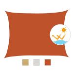 Outsunny Toldo Vela Rectángulo Color Rojo Sombrilla Parasol Terraza Jardin Camping 3x4m(c-1)