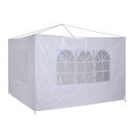 Outsunny® 2 Paredes Parte Laterales para Carpa 3x3m 3x6m Lado Parasol de Gazebo Tela Oxford Impermeable con Ventanas Medidas 300x200cm Verde oscuro(c-1)