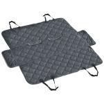 PawHut Funda de Asiento de Coche para Perros Cubierta Protectora Mascotas Antideslizante y Aperturas para Cinturón de Seguridad Fácil de Instalar y Limpiar 160x145 cm Gris(c-2)