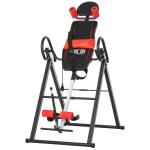 HOMCOM Tabla de Inversión Gravitacional Plegable Acolchada con Cinturón de Seguridad Regulable en Altura para Usuarios de 130-190cm Ejercicio y Alivio de Dolores de Espalda Carga Máxima 150 kg(c-2)