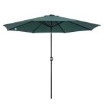 Outsunny Parasol Grande de Jardín Desmontable Ángulo Regulable y Manivela de Apertura Fácil 300x245cm Verde(c-5)