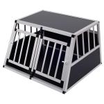 Pawhut Jaula de Transporte Hermética Para Perros - Aluminio y Madera Contrachapada - 104x91x69cm(c-2)