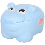 HOMCOM Orinal Infantil para Bebés Extraíble 2 en 1 con Forma de Hipopótamo con Asas Aprender Entrenamiento Fácil de Limpiar Carga 25 kg Indorno 40x30x23 cm Rosa(c-1)