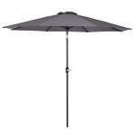 Outsunny Parasol Grande de Jardín Desmontable Ángulo Regulable y Manivela de Apertura Fácil 300x245cm Verde(c-1)