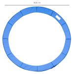 HOMCOM Cojín Cubierta de Protección Borde Resorte para Cama Elástica Trampolín Redondo Diámetro Ø366 cm Verde(c-2)