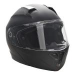 HOMCOM Casco de Moto Integral Talla L-59 cm Casco de Motocicleta con Doble Visera Cabezal Anticolisión y Ventilaciones con Certificación Europea Unisex Color Negro(c-1)