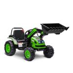 HOMCOM Tractor Excavadora Eléctrico para Niños de +3 Años Vehículo Infantil con Batería 6V Pala Música y Luces Velocidad de 2 Niveles 132x62x65 cm Negro y Amarillo(c-2)