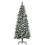 HOMCOM Árbol de Navidad Artificial 150 cm para Interior con 464 Puntas PVC y 28 Piñas(c-1)
