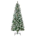 HOMCOM Árbol de Navidad Artificial 150 cm para Interior con 464 Puntas PVC y 28 Piñas(c-2)