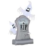 HOMCOM Fantasmas Inflables de Halloween con Luces LED Decoración Hinchable 182x57x122cm(c-1)
