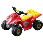 HOMCOM HOMCOM Quad Batería Infantil 66x43x43cm 6V 2'5 km/h Moto Eléctrica para Niños +18 Meses Negro y Amarillo(c-1)