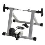 HOMCOM Rodillo Bicicleta 5 Niveles de Resistencia Cicloentrenador Entrenamiento de Acero 54,5x47,2x39,1cm Negro(c-1)