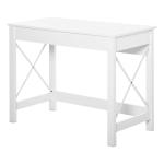 HOMCOM Mesa de Escritorio Multifuncional Mesa de Computadora con Patas en Forma de Marco Rectangular 110x45x76 cm Color Madera(c-1)