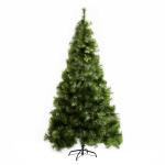 HOMCOM Árbol de Navidad 90cm Artificial Árbol con Soporte Fibra Óptica 4 Colores Verde Natural Material PVC(c-2)