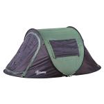 Outsunny Tienda de Campaña Familiar 4-8 Personas Carpa Grande Acampada Tipo Refugio para Playa - Picnic Portátil y Impermeable con Bolsa de Transporte Mosquitera Protección Solar UV 410x310x225cm(c-1)
