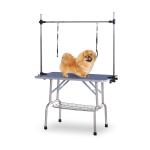 PawHut Mesa Aseo de Perros Mascotas Peluqueria Canina Cepillado Exhibicion 107x60x170cm(c-1)