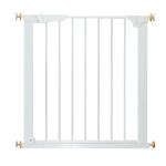 PawHut Barrera de Seguridad - Hierro Blanco 74-95 x 70cm(c-5)