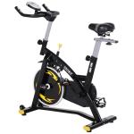 HOMCOM Bicicleta Estática Profesional Bicicleta Fitness con Pantalla LCD Asiento e Ejercicio Regulables Resistencia Magnética 47x120x104.5-117cm(c-1)